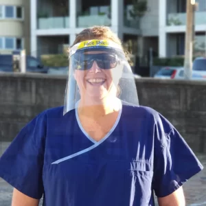 Individual Face Shield Wide Lens Lightweight Design Foam Padding Elastic Strap - Image 3