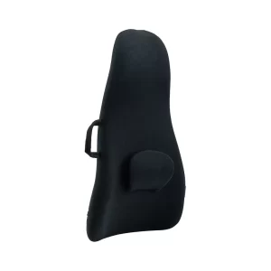 New High Back Extra Head Support Cushion Removable Adjustable Lumbar Pad- Black - Image 4