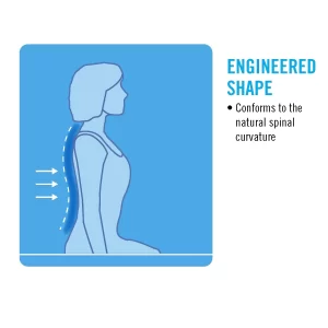 Wide Back Support Cushion Removable Adjustable Lumbar Pad Broader Back - Black - Image 13