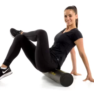 Trainer Foam Roller High Density Foam Muscle Massage 90cm x 15cm Black - Image 4