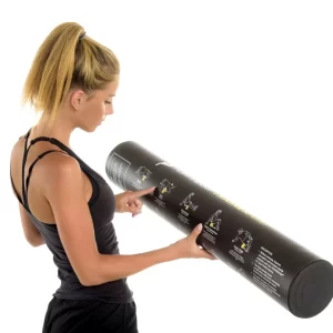 Trainer Foam Roller High Density Foam Muscle Massage 90cm x 15cm Black - Image 3