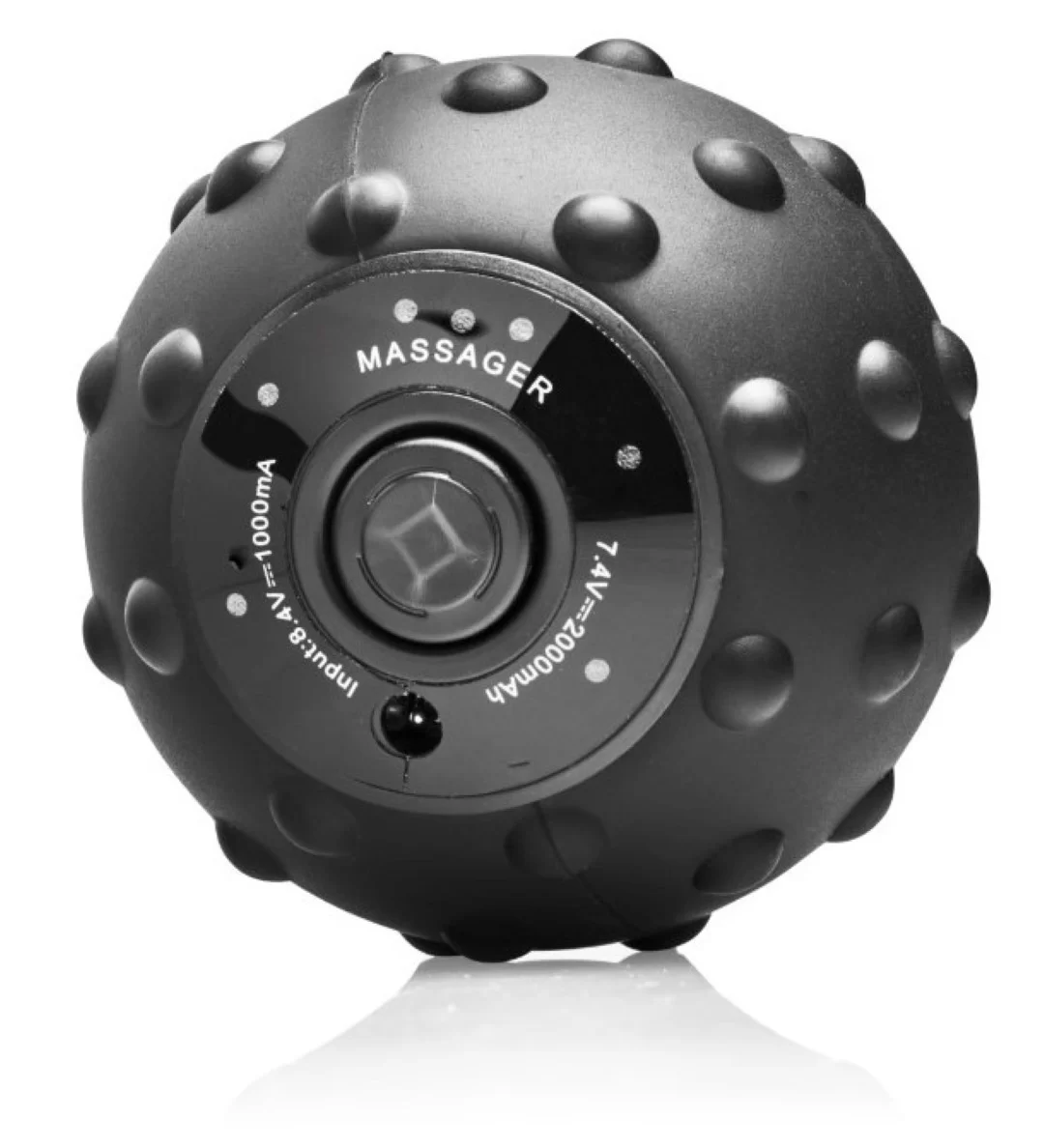 Vibrating Massage Ball Black Similar Powerful Faster Perfect Use Rechrgeable LED-1